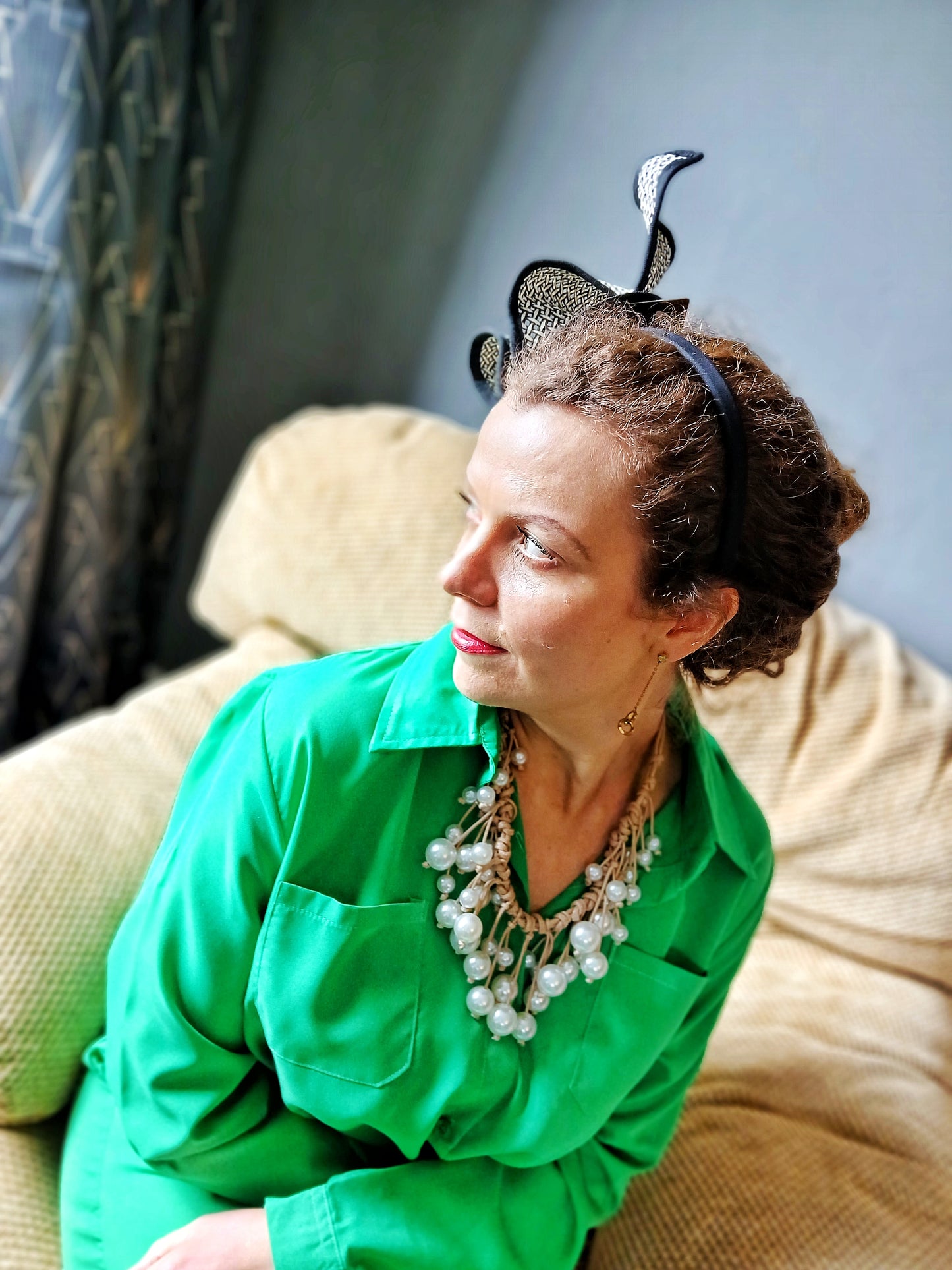 Handmade Woven Pearl Necklace