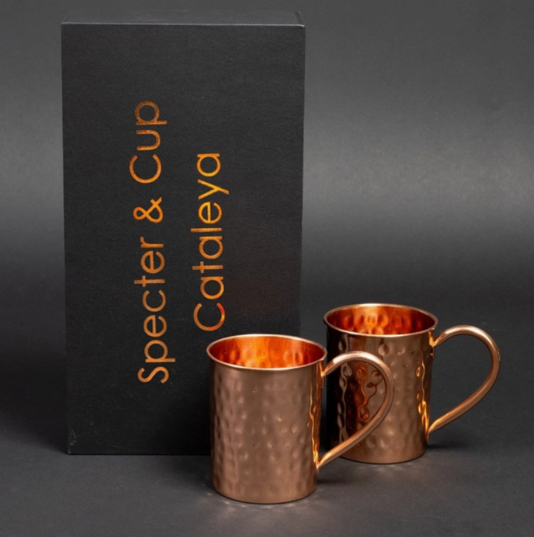 SPECTER & CUP Cataleya Copper Mug Set - 2x Cocktail Cups (400 Ml)