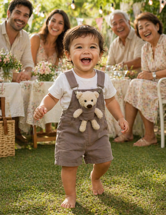 The Cutest Kids / Children's Teddy Overalls BLACK