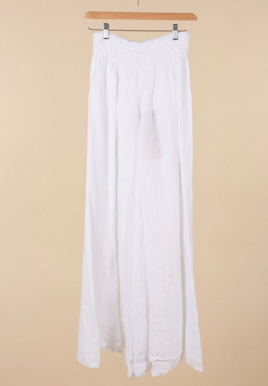 LA MAISON DES FIBRE NATURELLES 100% Linen Culotte Pants Colour BLACK One Size