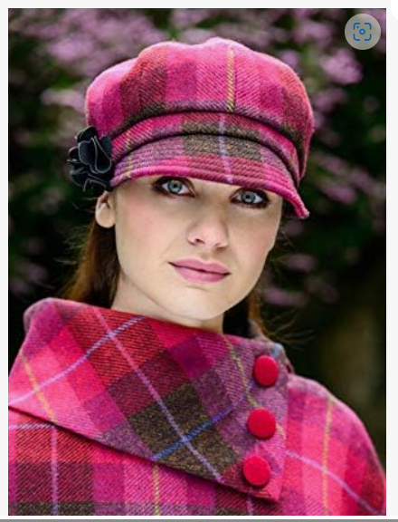 IRISH MUCROS WEAVERS Ladies 100% Wool Newsboy Cap 51 Colour Multi Irish Tweed Green