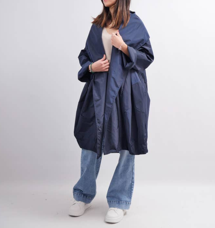 CECILE WANG Chic Waterproof Rain Coat Colour Lavender / Purple