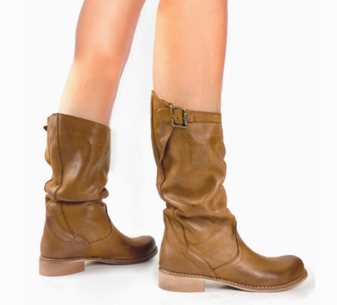 ECCELLENZA DONNA Italian Boots Nubuck Leather