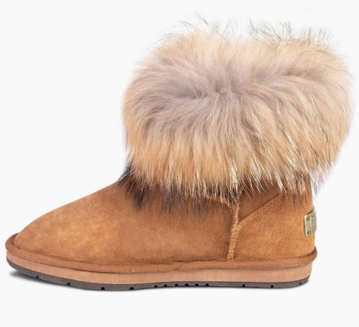 CLOUD NINE SHEEPSKIN Ladies Rocco Real Sheepskin Leather Boot Colour Black