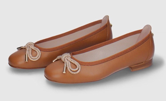 MLV PORTUGUESE SHOES 100% Soft Leather Ballet Flats moccasins Beige