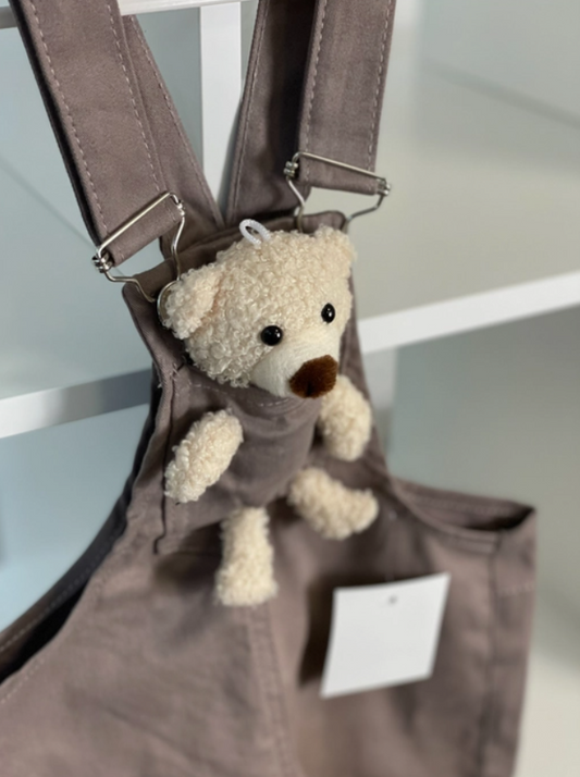 The Cutest Kids / Children's Teddy Overalls BROWN