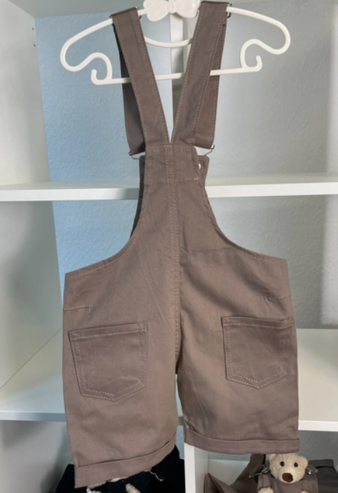 The Cutest Kids / Children's Teddy Overalls BROWN