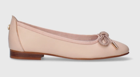 MLV PORTUGUESE SHOES 100% Soft Leather Ballet Flats moccasins Beige
