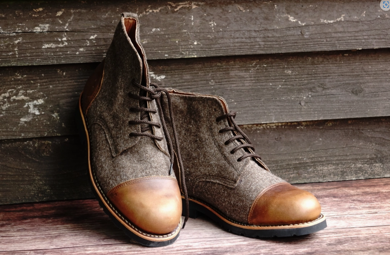 BY THE MOUNTAIN, PORTUGUESE HANDMADE FOOTWEAR Kamet Lace-Up Boots, Colour Brown
