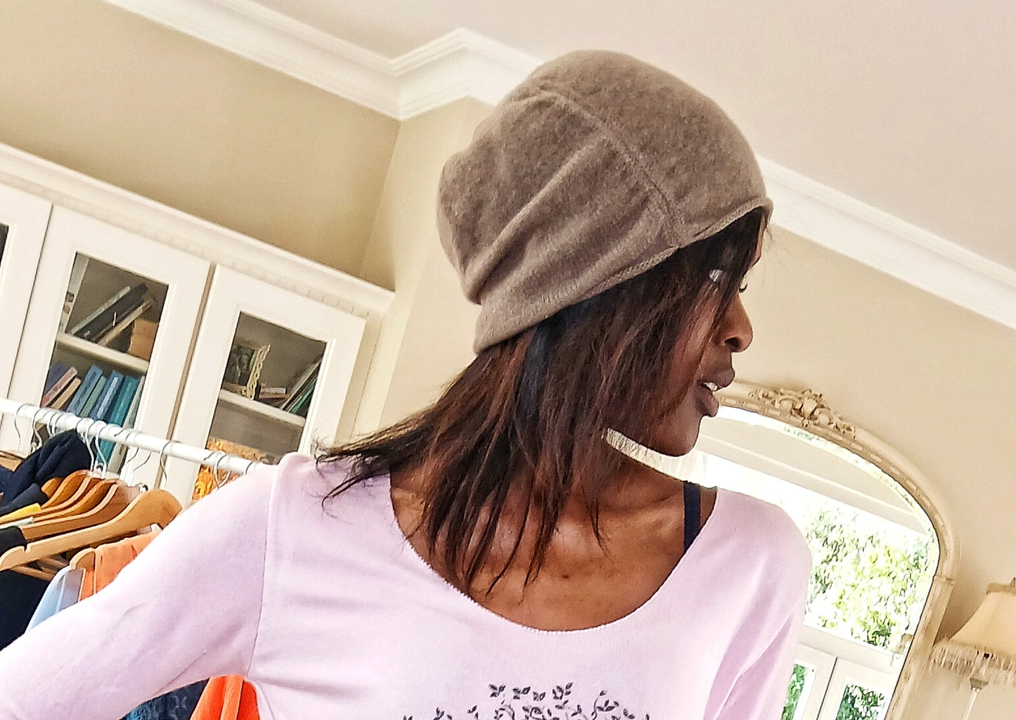 MAISON BONNEFOY Paule - Cashmere Hat Colour Brown Oak