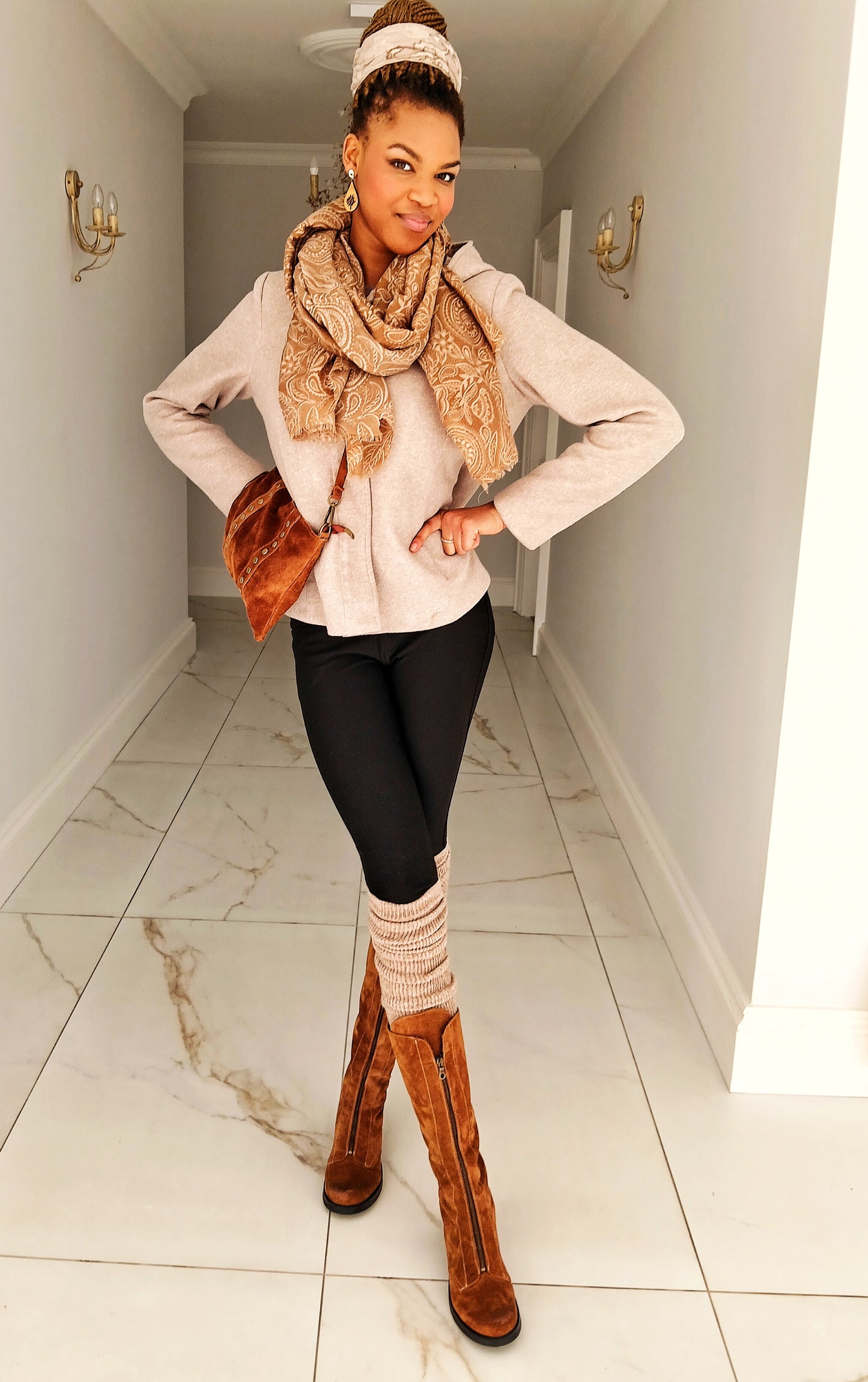 ECCELLENZA DONNA Romalt Crosta Suede  Italian Leather Anfibic Boots with Iron Zip