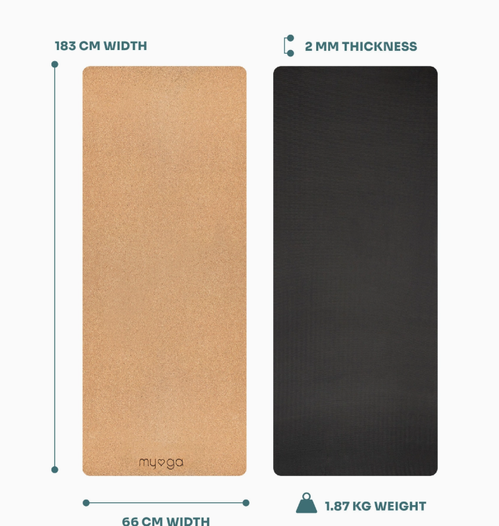 Cork/Rubber Yoga Mat