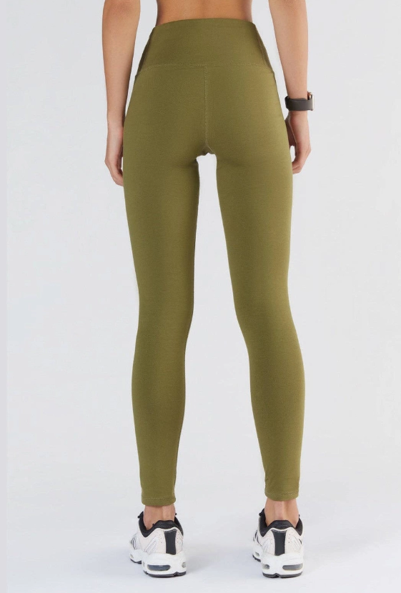 Organic Cotton Women Leggings Recycled - Soap Nut Red