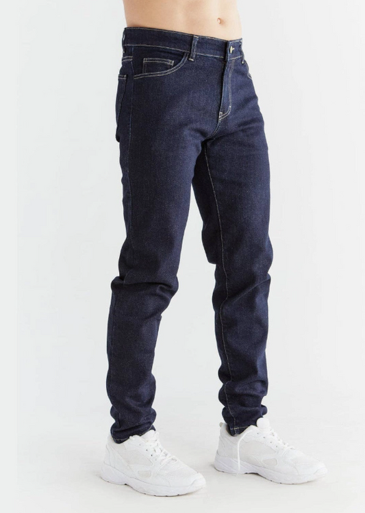 Men Slim Fit Denim Jeans - Dark Slate Blue 34''W
