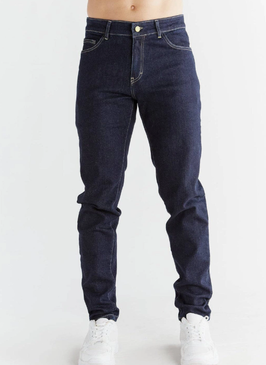Men's High Quality Slim Fit Denim / Jeans Pants / Trousers. Deep Blue