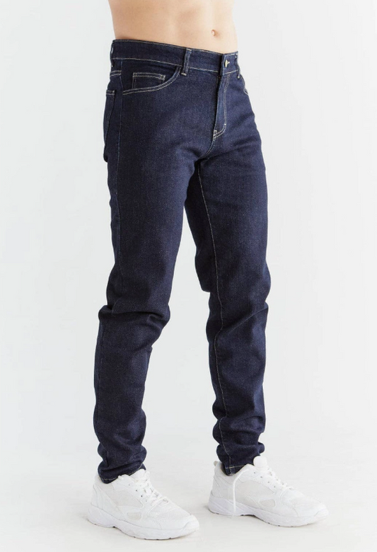 Men's High Quality Slim Fit Denim / Jeans Pants / Trousers. Deep Blue