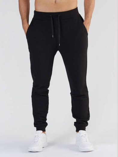 LEELA COTTON Organic Cotton and Tencel™ Active Men Jogging Pant  Colour Light Grey Melange