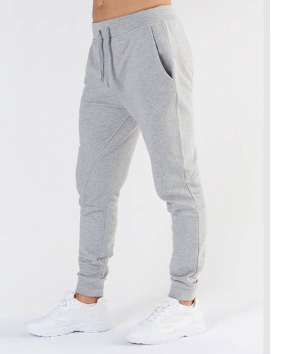 LEELA COTTON Organic Cotton and Tencel™ Active Men Jogging Pant  Colour Light Grey Melange