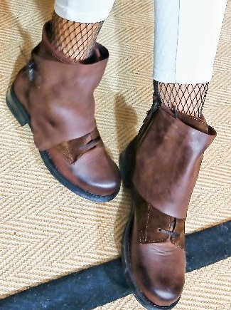 ECCELLENZA DONNA Venezia Black Anckle Boot Italian Leather Boots