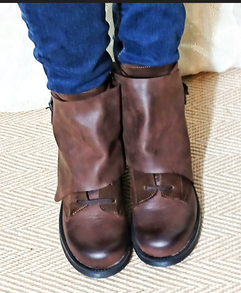 ECCELLENZA DONNA Venezia Black Anckle Boot Italian Leather Boots