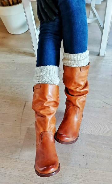 ECCELLENZA DONNA Italian Boots Nubuck Leather