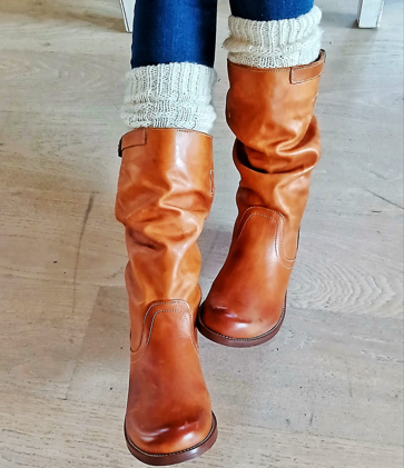 ECCELLENZA DONNA Italian Boots Nubuck Leather