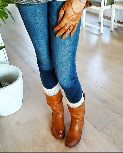 ECCELLENZA DONNA Italian Boots Nubuck Leather