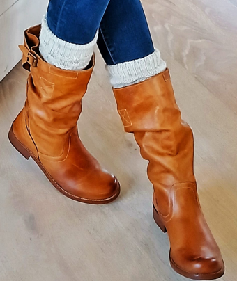 ECCELLENZA DONNA Italian Boots Nubuck Leather