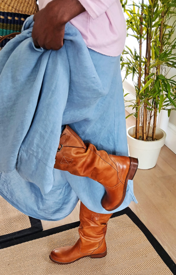 ECCELLENZA DONNA Italian Boots Nubuck Leather