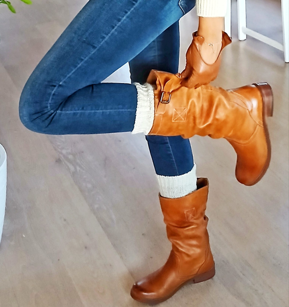 ECCELLENZA DONNA Italian Boots Nubuck Leather