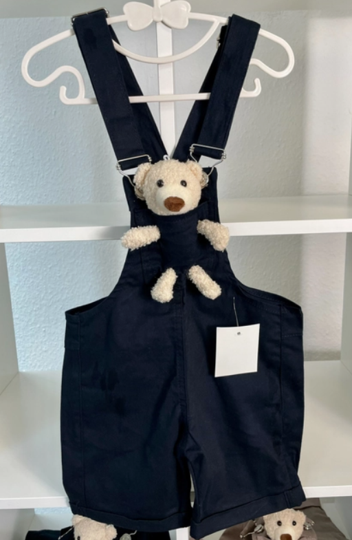 LA VIE Children's Teddy Overalls BLACK