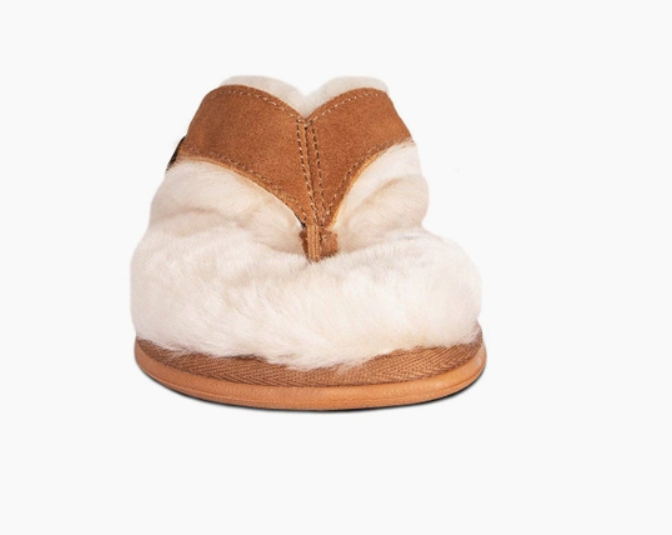 CLOUD NINE SHIPSKIN Ladies Finest Soft Sheepskin Lined Flip Flops